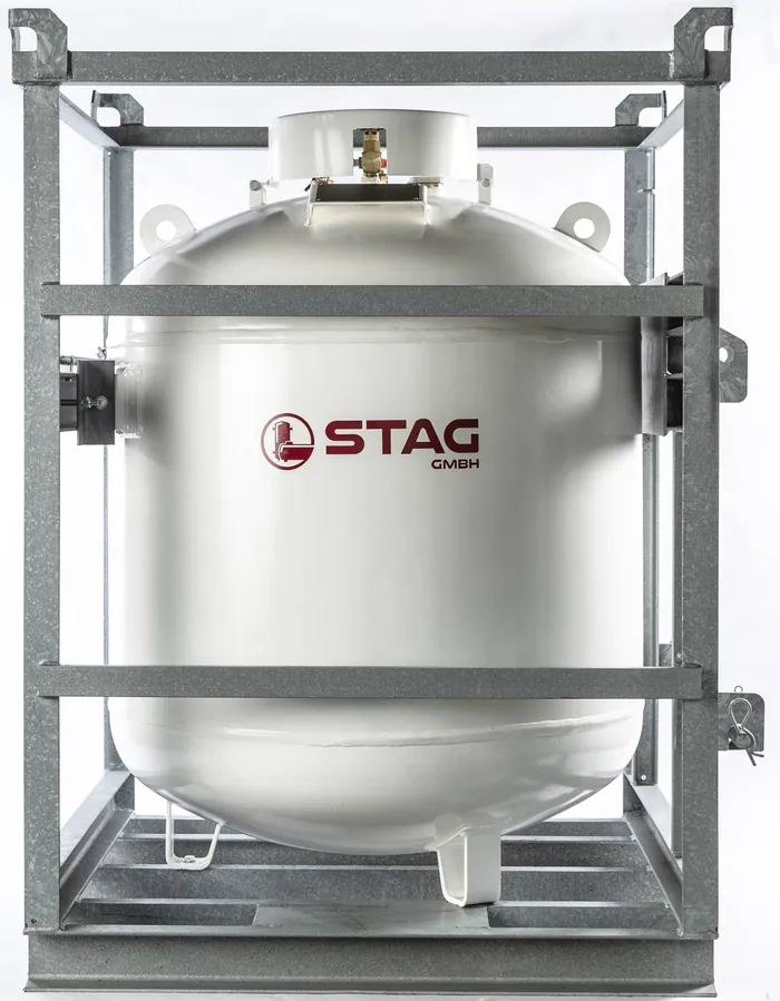 320-kg-Gasfass als mobile Brennstoffalternative